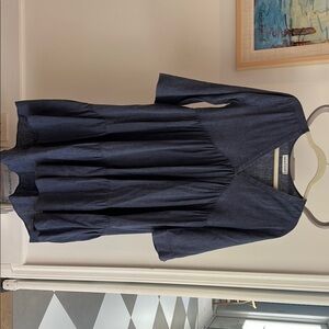 Johnny Was Calmé Denim Blue Top